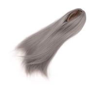 Yctze 1/4 Doll Wig Hair 7 To 8in Doll Soft High Temperature Silk Styling Jointed Straight Wig Collection Arts, Crafts & Sewing/Crafting/Making (Gray)