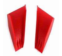 Yctze 1 Pair Universal Motorcycle Winglets Fairing Winglets Aerodynamic Wing Kit Black Red (Red)