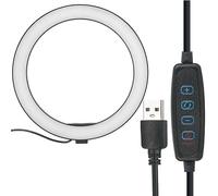 Yctze 10 Inch 12W with Phone Clamp Selfies, Live Streaming, Makeup, and - 2400-3000LM with 3 Light Modes and 10 Dimming Levels Lighting Conditions