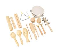 Yctze 10 PCS Beech Wood Percussion Instrument Set for Toddlers - Musical Toys for Home, School & Performances