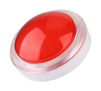 Yctze 100MM LED Light Lamp Big Round Video Game Push with LED Light and White ，Game Push ，100MM ，Round ，White ，with ，3D Cassette ，DIY Gaming ， (Red)