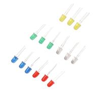 Yctze 100pcs 5mm LED Diodes Assorted Kit Red EEN Yellow e e Light Emitting Diodes for DIY Science Projects LED Circuit Assortment Kit for Appliance Modification