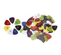 Yctze 100pcs Assorted Guitar Picks for Ukulele and Electric Guitars - Multi-Color Picks with Compact Holder - for Acoustic and Bass Instruments