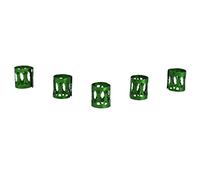Yctze 100PCS Hair Braiding Beads - Colorful Aluminum Hair Rings for Dreadlocks, Braids & Cuffs - Easy to Use Decoration Accessories (Green)