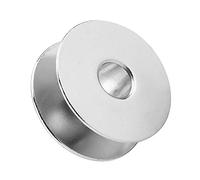 Yctze 100pcs Metal Sewing Bobbins for Industrial Sewing Machines - No Holes, Universal Fit, Easy Rewind, Durable Design, Ideal for Yarn Spools (40264 Iron Bobbin Without Holes)