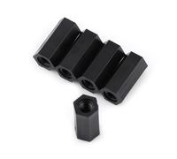 Yctze 100Pcs PA66 M3 Female Hex Threaded Spacer Standoff for PCB Circuit Board Mounting ，Insulation，Ve M3 Spacer，Nylon Hex Standoff，PA66 Female ，Threaded ，Hexagonal Sta (*10)