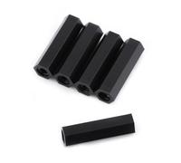 Yctze 100Pcs PA66 M3 Female Hex Threaded Spacer Standoff for PCB Circuit Board Mounting ，Insulation，Ve M3 Spacer，Nylon Hex Standoff，PA66 Female ，Threaded ，Hexagonal Sta (*25)
