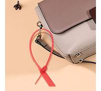 Yctze 100Pcs Red Plastic Zip Ties - Self Locking Label Tags for Shoes, Bags, and Clothing - Ideal for Logistics, Retail, and Transport (Red)