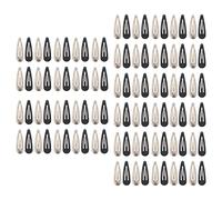 Yctze 100Pcs Thickened Metal Snap H Clips for Women & Girls - le, Safe, DIY-Friendly Barrettes in e & Black