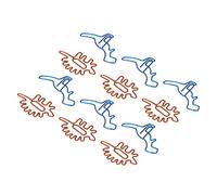 Yctze 100Pcs Unique Dinosaur Shape Lightweight Portable Metal Clips with - Electroplating & Storage Box