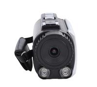 Yctze 1080P, 18x Zoom, 24MP Camcorder with Rotation Screen, External Microphone, Night Mode, Loop Recording, Time Watermark for Travel, Camping (Silver Grey)