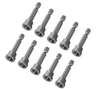 Yctze 10PCS 50mm Ph2 Hex Shank Magnetic Screwdriver Bits Set Drywall Plasterboard Locating Ideal for Gyproc Rigips Placoplatre Includes Dimple Drill a