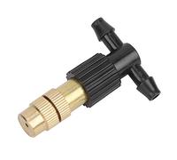 Yctze 10Pcs Adjustable Brass Spray Nozzle, Detachable Misting Watering Irrigation Sprinkler Heads, Fine Mist Sprinkler with Greenhouse Compatibility, Ideal for Gardening, Balcony