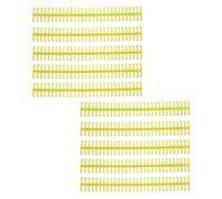 Yctze 10Pcs Binding Spines Spirals Coils Combs 30 Holes Plastic Strip Loose Leaf Books - 1/2in Diameter, Easy to Use, Life, Page Turning, Ideal and Classroom Use (#14)