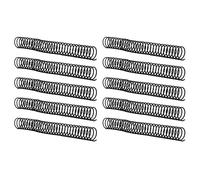 Yctze 10Pcs Blue Spiral Binding Coil Set, 29mm Inner Diameter, and Versatile Binding Combs for Office, School, and Library Use (Black)
