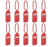 Yctze 10PCS Lockout Hasp with 6 Holes - Nylon for Industrial Equipment Maintenance and Enhanced Security