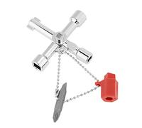 Yctze 10pcs Multifunctional Control Cabinet Key Wrenches - Zinc Alloy Emergency Tools with Flat & Screwdrivers Elevators, Trains, Control Cabinets & More