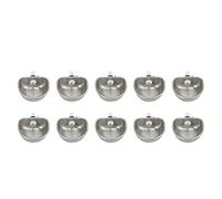 Yctze 10PCS Stainless Steel Water Feeder with Anti Scratch Nipple Drinking Bowl