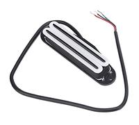 Yctze 11K Dual Hot Rail Humbucker Pickup - Ceramic Magnet, ABS Electric Guitar Dual Coil Pickup for Enhanced Sound and Noise Reduction (white black track)