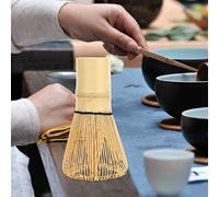 Yctze 120 Prongs Matcha Tea Whisk - Traditional Handcrafted Matcha Brush Tool for Frothy Tea Preparation - Eco-Friendly Accessory