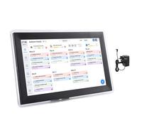 Yctze 15.6 Inch Digital Calendar Chore Chart with Touchscreen, Wall Desk Mountable Family Planner Home Interactive Smart Electron Calender Picture Frame for Seamless Scheduling (UK Plug)