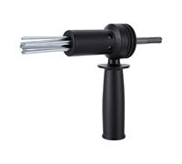 Yctze 18 Needle Electric Hammer Needle Scaler Adapter for Construction Workers, Removes Rust Cleans Concrete Drills Bricks Prepares Tile Surfaces, Hardened, Anti Slip Clamp