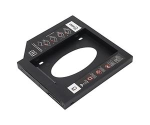 Yctze 2.5 12.7mm 2nd HDD Caddy Bay Universal to SSD Converter SSD HDD Hard Drive Tray Cover Hard Disk Drive Laptop Adapter for CD DVD ROM Drive Slot SSD Converter SS