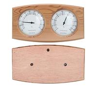 Yctze 2 In-1 Cedar Wood Thermo Hygrometer for Sauna Room - Accurate Temperature & Humidity Measurement, Stylish Home Decoration
