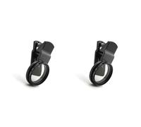 Yctze 2 Pcs 37mm Universal Clip On Circular Polarizer Filter for Mobile Phones Increase Saturation and Remove Reflections for Stunning Outdoor Photography
