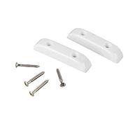 Yctze 2 Pcs Bass Guitar Thumb Rest I-Slip Lightweight Plastic Thumb Finger Port for Jazz Bass 01 (GM02 White)
