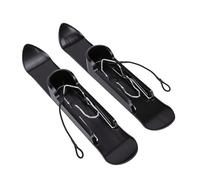 Yctze 2 Pcs Stroller Skis, Plastic Snow Sled Board, Metal Stroller Accessory with Reinforced Edges, Ideal for Snowfield, Sandy & Grassy Terrain, Fits 1-6cm Wheels