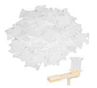 Yctze 200Pcs Stitch Winding Board and Plastic Thread Winder Plate Set - Eco-Friendly Sewing Accessories Organizing Embroidery Threads, Crafts, and Knitting Projects