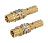 Yctze 20Pcs Brass Welding Tip Holder Nozzle for MIG MAG Guns 15AK, High Temp & Easy Install