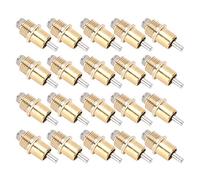 Yctze 20PCS Copper Head Rabbit Drinking Fountain with Automatic Nipple - Straight Vane/Wing Drinker for Easy Access to Water