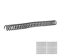 Yctze 20Pcs Plastic Spiral Binding Coils - 19mm ID, 30 Holes, & Notebooks, Binding Spirals Students, Teachers & Use | Strong & Page Turning (Black)