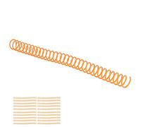 Yctze 20Pcs Plastic Spiral Binding Coils - 19mm ID, 30 Holes, & Notebooks, Binding Spirals Students, Teachers & Use | Strong & Page Turning (Orange)