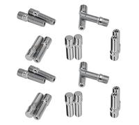 Yctze 20Pcs Wheel Stud Conversion Screw S4 S5 A6 SQ5 & X3 X5 - Heat-Treated with Black Zinc Coating (M14*1.5-M12*1.5)