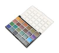 Yctze 24 Colors Watercolor Paint Set with Retro Pearlescent Effect for Nail Art & Drawing - Vibrant Color Rendering, Safe for Kids & Adults, Ideal for Creative Projects