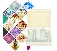 Yctze 25pcs Prepared Microscope Slides Set for Biology Lab - Various Plant, and Animal Tissues Specimens with Cedar Wood Oil Preservation