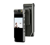 Yctze 2K Body Camera, Mini on Camera Camcorder for Personal Use, Back, 180° Rotatable Lens, Law Enforcement, Delivery, Outdoor Video Recording, Wearable with Large Screen