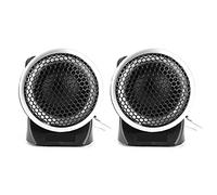Yctze 2PCS 150W Tweeter Car Speakers, Silk Dome Horn, 12V Car System, High Efficiency 92dB Sound Quality, Black + Silver