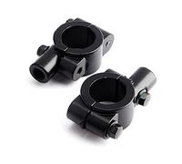 Yctze 2Pcs Aluminum Handlebar Mirror Mount 7/8" - Easy Install Motorcycle Clamp for ATV UTV Buggy - Universal Fit