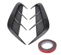 Yctze 2PCS Car Side Mudguard Vent Air Wing Cover Trim Carbon Fiber Pattern Universal for Trucks SUVs