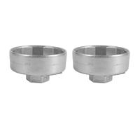Yctze 2PCS Cartridge Cap Wrench 65mm 14 Flutes Cap Oil Filter Wrench Car Socket Remover Tool for Auto Repair Tools