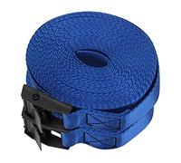 Yctze 2Pcs Navy Blue Duty Lashing Straps with Zinc Alloy Buckles 5 Meters for Secure Tie Down Lashing Straps，tie Down ，Nylon Strap with Buckle， ，securing ，Duty Lash (3 Meter / 9.8ft)