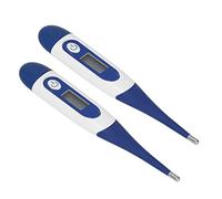 Yctze 2Pcs Plastic Animal Digital Thermometer, Accurate LCD Display Pet Thermometers, Veterinary with Storage Box, Ideal for Pigs Sheep Cattle Dogs Cats Horses