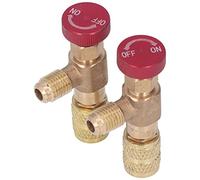 Yctze 2PCS Refrigeration Control Valve Adapter 1/4SAE Male to 5/16SAE Female for R410A Refrigerant Charging, HVAC & A/C Manifold Fittings