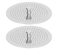 Yctze 2pcs Stainless Steel Coffee Press Replacement Filter Screens for Enhanced Brewing Experience - Ideal for Cafes and Home Use (6 Servings)