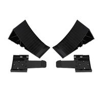 Yctze 2PCS Trailer Wheel Chocks RV Tire Blocks with Mounting Bracket HDPE Anti Slip for Boat Trailers Truck