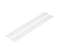 Yctze 2Pcs Transparent Acrylic Quilting Rulers 5x50cm for DIY Craft Sewing with Precise Markings